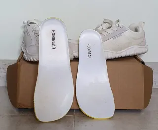 Zapatillas HOBIBEAR punta ancha beige