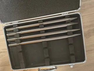 Juego 4 cinceles SDS con caja