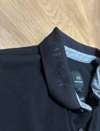 Camisa Armani Manga Larga Negra Talla L
