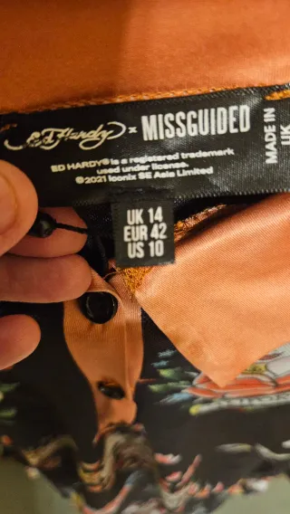 Vestido Ed Hardy Negro Multicolor