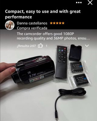 Videocámara IR 2.7K con Accesorios