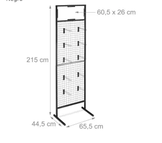 OJO - Panel expositor de rejilla Relaxdays