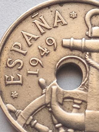 MONEDA DE 50 CTS. 1949*51 " ERROR- VER FOTOS"