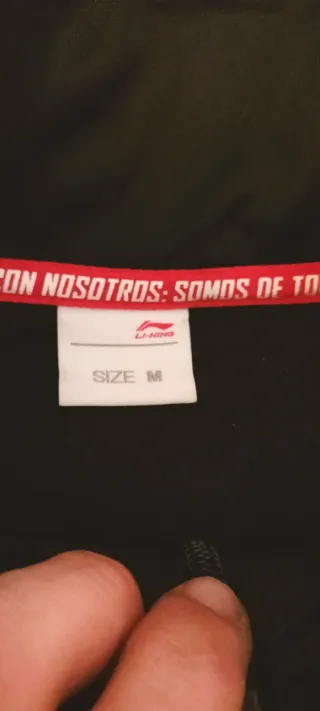 Chándal Sevilla FC Li-Ning Negro/Rojo Talla M