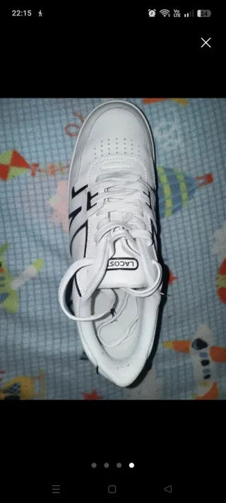 Sneakers Lacoste L001 bianche uomo