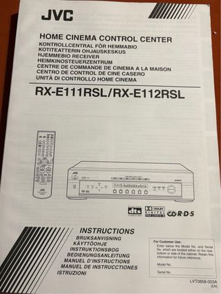 Home Cinema JVC Beige/Plata