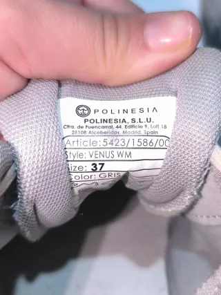 Zapatillas Polinesia grises y rosas