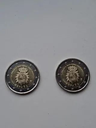 Moneda 2€ España Policía Nacional 1824-2024