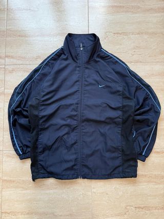 Nike Vintage Track Jacket Embroidered Navy Size L