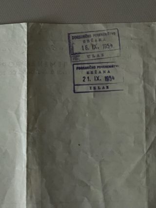 Permesso di viaggio 1954