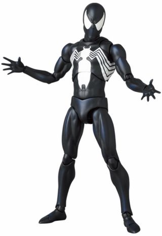 Figura Mafex Spider-Man Black Costume Marvel