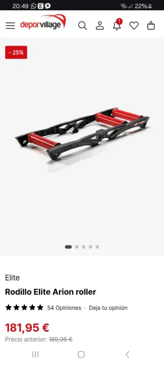 Rodillo Elite Rulos Bicicleta en Ávila