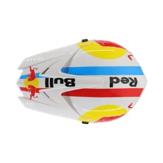 Casco Motocross Red Bull con Gafas (Nuevo) Blanco