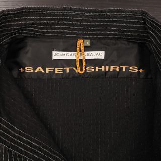 Camicia vintage JC de Castelbajac nero gessato XL