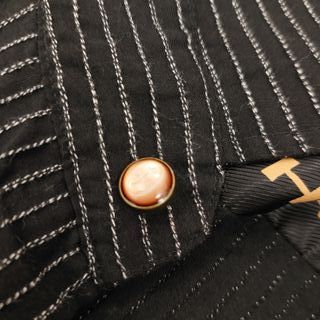 Camicia vintage JC de Castelbajac nero gessato XL