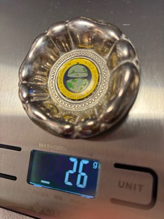 Plato/cenicero metálico Congreso Dentista Bcn 1994