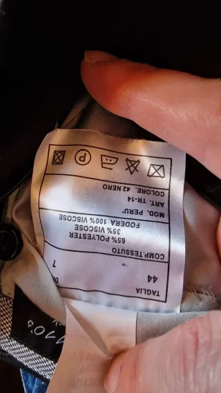 Abito Uomo Aldo Maria Testa Taglia 44