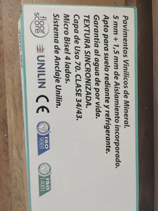 Tarima flotante vinílica