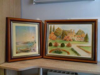 2 CUADROS ESMALTADOS EN RELIEVE POR 10 €