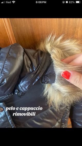 Giacca donna S con cappuccio e pelo