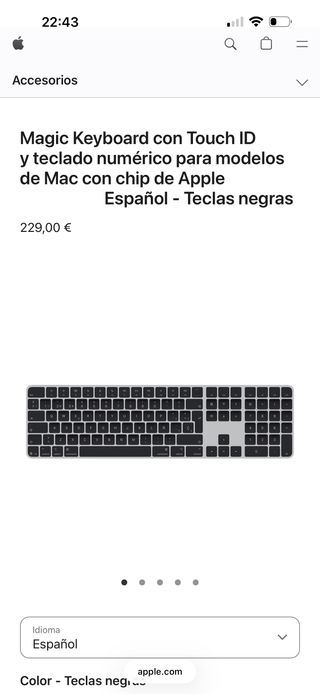 Tastiera Apple Magic con Touch ID e Numerico