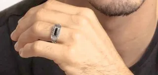 Anillo Thomas Sabo Talla 58 con onix plata 925