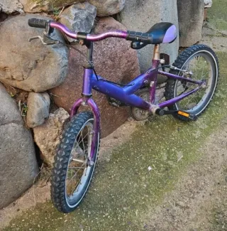 Bicicleta infantil 16 morada