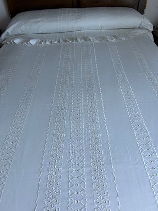 Colcha bordada vintage matrimonio