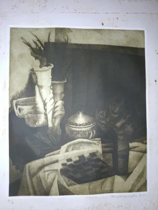 Grabado de Rolando Campos 1985