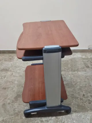 Escritorio con ruedas madera y metal