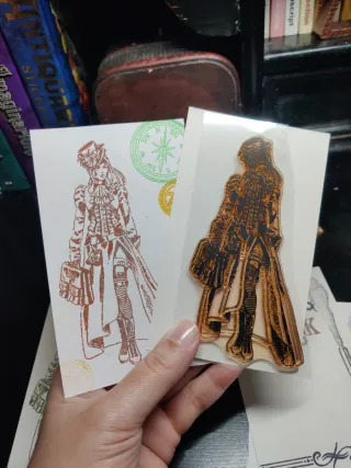 Sello mujer steampunk (+regalo)