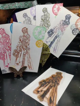Sello mujer steampunk (+regalo)