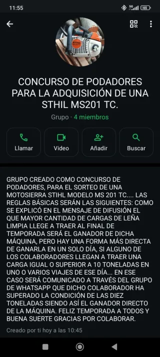 Motosierra STIHL MS 201TC A ESTRENAR.  35cm