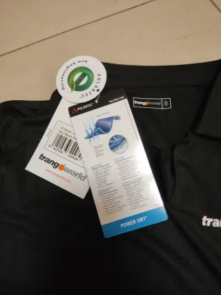 Polo Trangoworld Negro Mujer Talla s