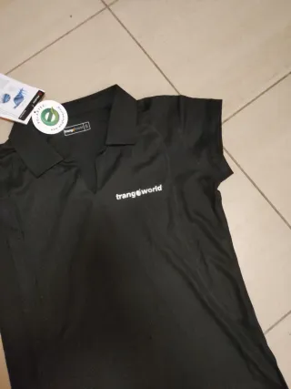 Polo Trangoworld Negro Mujer Talla s