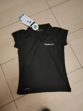 Polo Trangoworld Negro Mujer Talla s