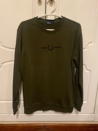 Sudadera Fred Perry Verde Militar