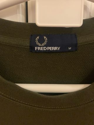Sudadera Fred Perry Verde Militar