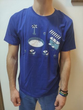 Maglietta uomo blu taglia M