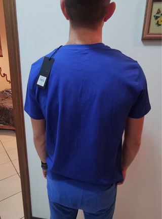 Maglietta uomo blu taglia M