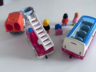 Playmobil 1 2 3: Bombero, Bus y Camión Basura