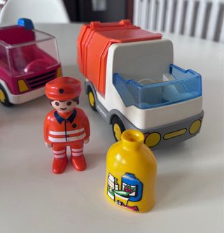 Playmobil 1 2 3: Bombero, Bus y Camión Basura