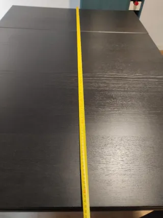 Mesa extensible marrón/negra 90x90 altura 75 cm