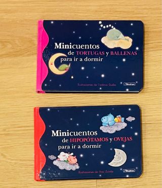 “Minicuentos de TORTUGAS y BALLENAS para ir a dormir”  “Minicuentos de HIPOPÓTAMOS y OVEJAS para ir a dormir”