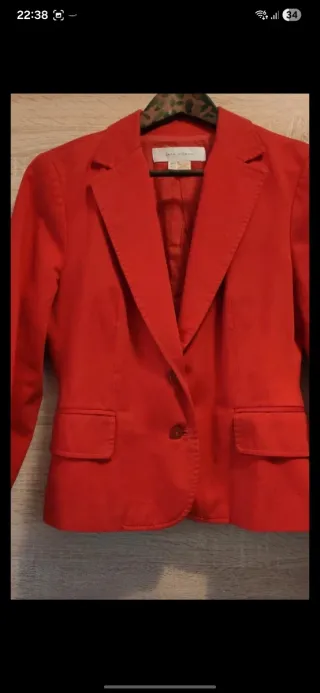 Blazer Zara Rojo