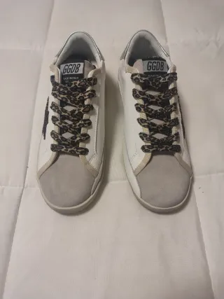 Golden Goose Sneakers Blancas con Estrella Rosa