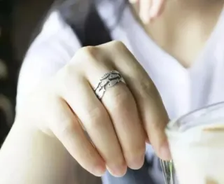 Anillo plata peces NUEVO!