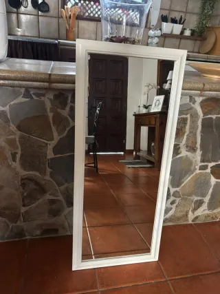 Espejo moderno madera y cristal