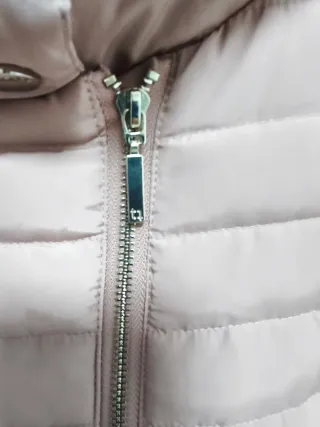 Abrigo corto plumífero Tintoretto rosa talla 38