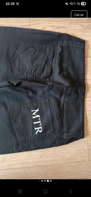 Pantalón campana MOTOR negro